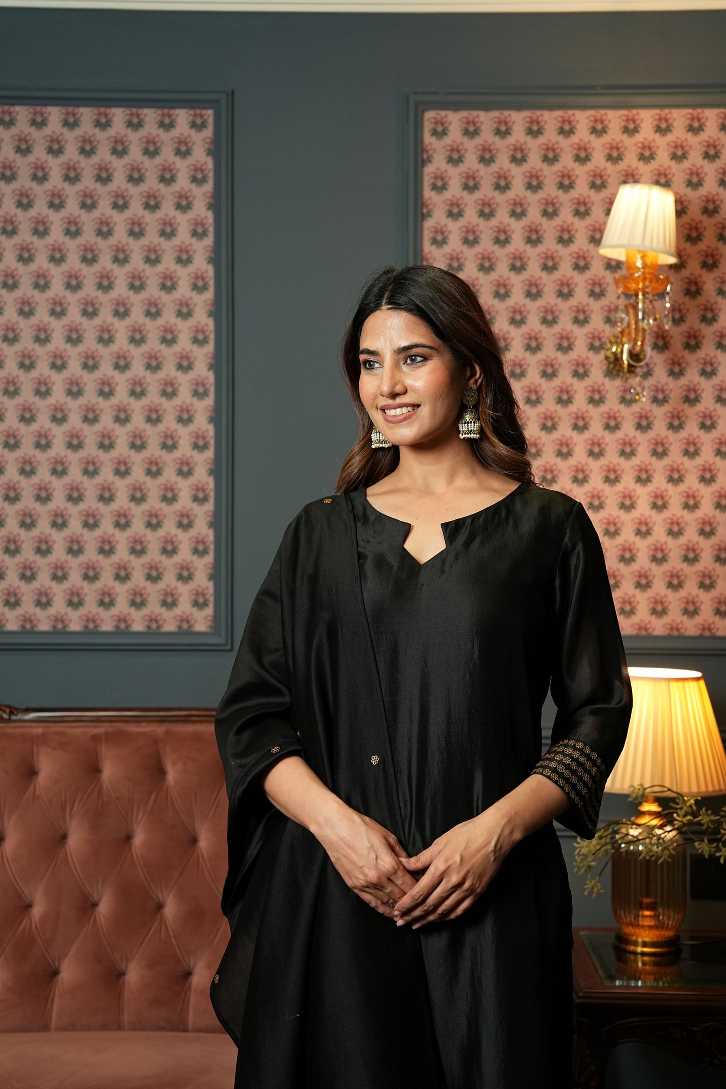 Aari Work Organza Designer Suit Set for Women